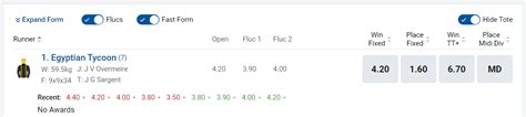 Different Types Of Racing Odds – Sportsbet Help Centre.